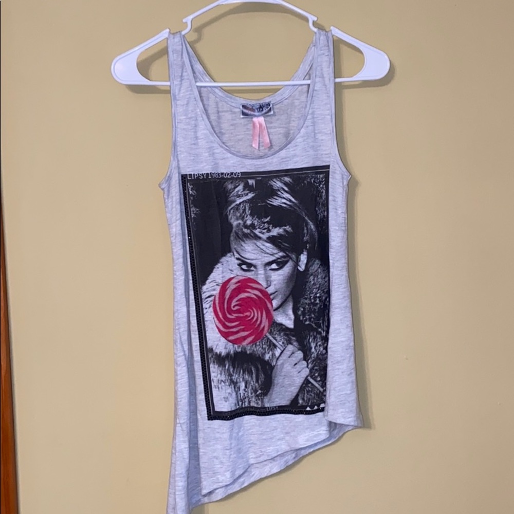 Lipsy London asymmetrical tank